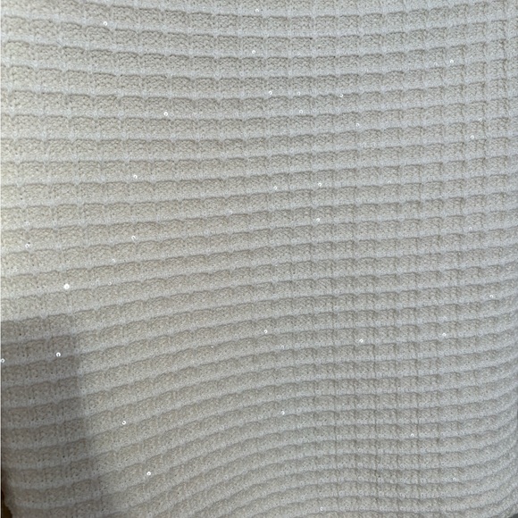 Self Portrait Cream textured knit cardigan size S - Picture 9 of 9